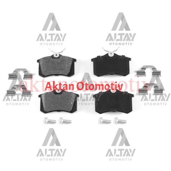 FREN BALATA MEGANE II / 307 / C3 / C4 / GOLF4 / BORA 99-05 (KALINLIK 17mm) ARKA CİVATALI